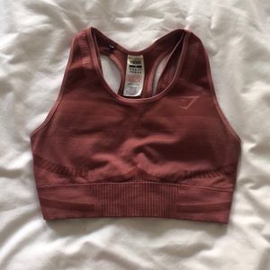 Gym shark crop top sports bra size M